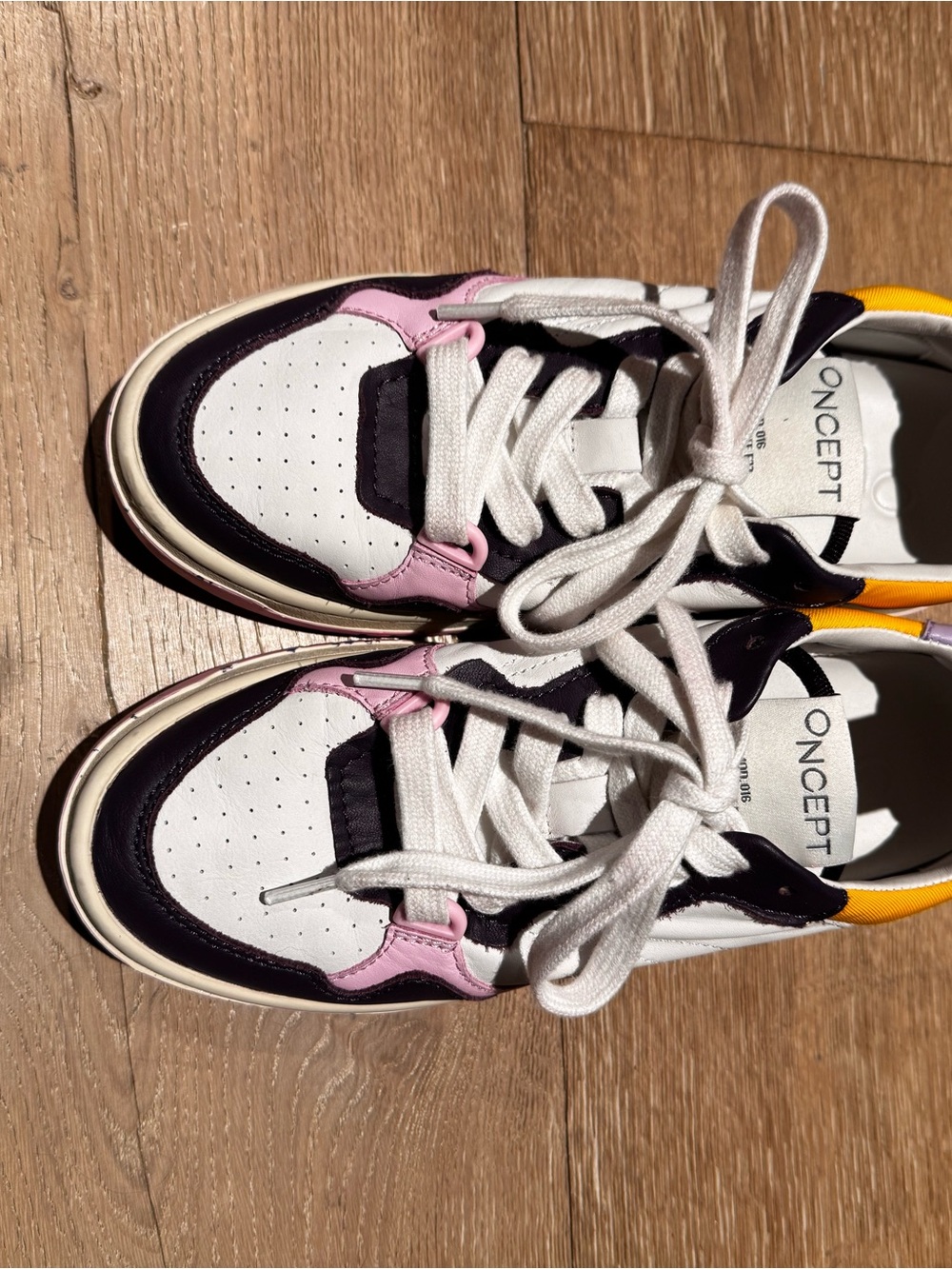 ONCEPT Women’s Multicolor Athletic Sneakers — White, Purple & Pink
